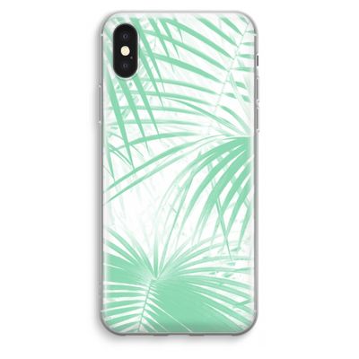 Palmbladeren: iPhone XS Max Transparant Hoesje