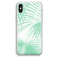 Palmbladeren: iPhone XS Max Transparant Hoesje