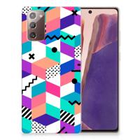 Samsung Note 20 | TPU Hoesje | Blokken Kleurrijk