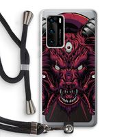 Hell Hound and Serpents: Huawei P40 Transparant Hoesje met koord