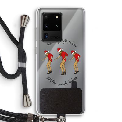 Jingle Ladies: Samsung Galaxy S20 Ultra Transparant Hoesje met koord