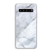 Witte marmer: Samsung Galaxy S10 5G Transparant Hoesje