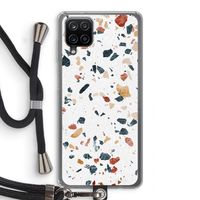Terrazzo N°4: Samsung Galaxy A12 Transparant Hoesje met koord