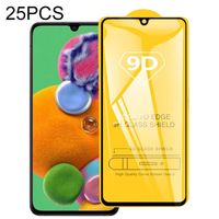 Voor Galaxy A81 25 PCS 9D Full Glue Full Screen Tempered Glass Film