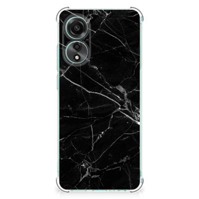OPPO A78 4G Anti-Shock Hoesje Marmer Zwart - Origineel Cadeau Vader OPPO A78 4G Anti-Shock Hoesje Marmer Zwart - Origineel Cadeau Vader