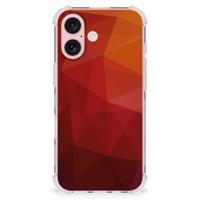 Shockproof Case voor iPhone 16 Polygon Red