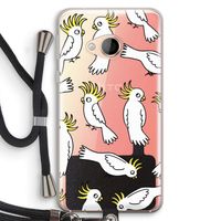 Papegaai: HTC U Play Transparant Hoesje met koord