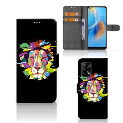 OPPO A74 4G Leuk Hoesje Lion Color OPPO A74 4G Leuk Hoesje Lion Color
