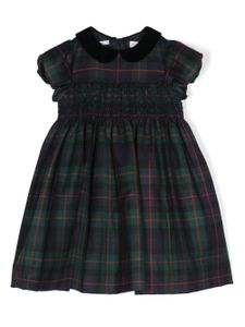 POLO RALPH LAUREN KIDS ensemble robe-culotte en laine à motif tartan - Vert