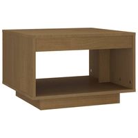 vidaXL Salontafel 50x50x33,5 cm massief grenenhout honingbruin - thumbnail