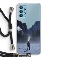 Wanderlust: Samsung Galaxy A32 4G Transparant Hoesje met koord Wanderlust: Samsung Galaxy A32 4G Transparant Hoesje met koord