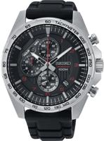 Horlogeband Seiko 8T67-00H0 / SSB325P1 / SSB325P9 / SSB327P1 Rubber Zwart 22mm