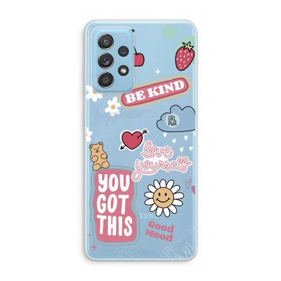 Positivity: Samsung Galaxy A73 Transparant Hoesje