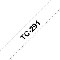 Brother TC-291 Labeltape Tapekleur: Wit Tekstkleur: Zwart 9 mm 7.7 m