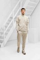 Adidas French Terry Trainingspak Heren Beige - Maat XXL - Kleur: Beige | Soccerfanshop