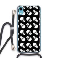 Musketon Skulls: iPhone XR Transparant Hoesje met koord Musketon Skulls: iPhone XR Transparant Hoesje met koord