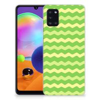 Samsung Galaxy A31 TPU bumper Waves Green