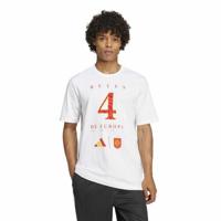 Heren-T-Shirt met Korte Mouwen Adidas España Campeones de Europa Wit - Maat: L
