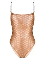 Missoni maillot de bain métallisé à dos-ouvert - Marron - thumbnail