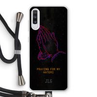 Praying For My Haters: Samsung Galaxy A70 Transparant Hoesje met koord