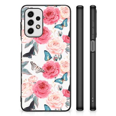 Samsung Galaxy A23 Bloemen Hoesje Butterfly Roses