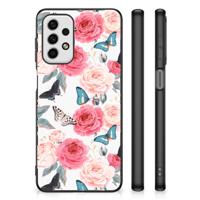 Samsung Galaxy A23 Bloemen Hoesje Butterfly Roses