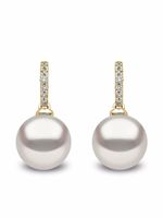 Yoko London boucles d'oreilles Classic en or 18ct ornées de diamants et de perles d'eau douce - thumbnail