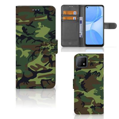 OPPO A73 5G | Telefoon Hoesje | Army Dark