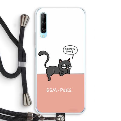 GSM poes: Huawei P Smart Pro Transparant Hoesje met koord