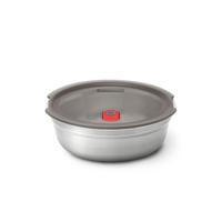 Black+Blum RVS-voedselkom klein - Maaltijdvoorbereiding - Ø170 mm - H 59 mm - Grijs/Rood