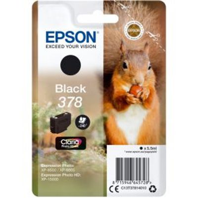 Epson 378 5.5ml 240pagina's Zwart inktcartridge - [C13T37814020]