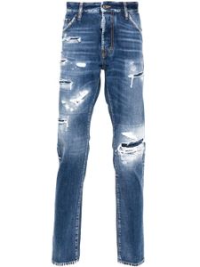 DSQUARED2 jean Cool Guy à effet usé - Bleu