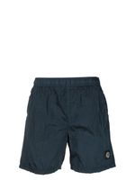 Stone Island short de bain à logo brodé - Bleu