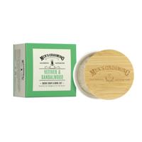 Scottish Fine Soaps Men's Grooming Vetiver & Sandalwood Shave Soap & Bowl Set 100gr