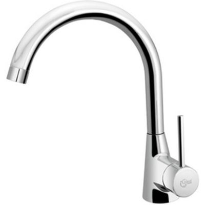 Keukenkraan Ideal Standard Idealform Plus 1-gats met Gebogen Uitloop Chroom