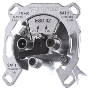 ESD 32  - Antenna TWIN end socket for antenna ESD 32