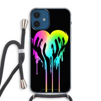 Hold My Heart: iPhone 12 Transparant Hoesje met koord