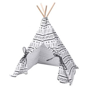 Tipi tent voor katten/huisdieren - Canvas - 56 x 74 cm