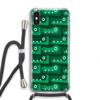 Crocs: iPhone X Transparant Hoesje met koord