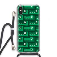 Crocs: iPhone X Transparant Hoesje met koord