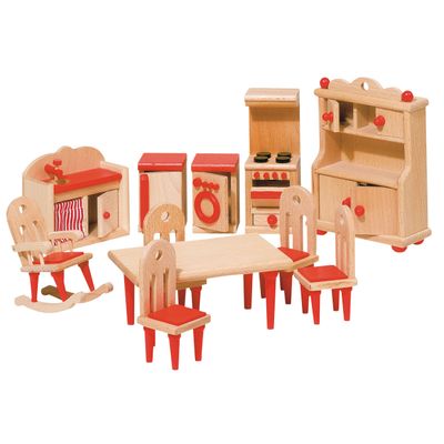 Goki poppenhuis meubeltjes keuken