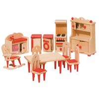 Goki Furniture for flexible puppets, kitchen Meubelset - thumbnail