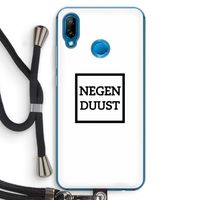 Negenduust vierkant: Huawei P20 Lite Transparant Hoesje met koord