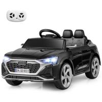 12V Elektrische Auto voor Kinderen met Licentie van Audi SQ8 met Afstandsbediening Claxon LED-Verlichting Muziek Zwart/Roze
