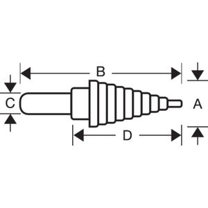 Bahco 229-SD Getrapte boor 1 stuk(s)