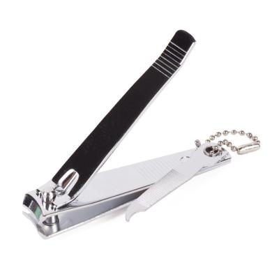 Benson Care Nagelknipper - met vijl - metaal - zilver - aan ketting - 8 cm - nagel verzorging