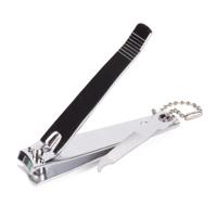 Benson Care Nagelknipper - met vijl - metaal - zilver - aan ketting - 8 cm - nagel verzorging