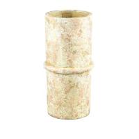 PTMD Werix Bloempot - 15 x 15 x 30 cm - Cement - Creme