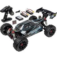 Carson Modellsport Virus 4.2 XL Zwart, Turquoise 1:8 RC auto Elektro Buggy 100% RTR 2,4 GHz Incl. accu, oplader en batterijen voor de zender Carson Modellsport Virus 4.2 XL Zwart, Turquoise 1:8 RC auto Elektro Buggy 100% RTR 2,4 GHz Incl. accu, oplader en batterijen voor de zender