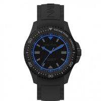 Nautica horlogeband NAPMAU007 Silicoon Zwart 22mm